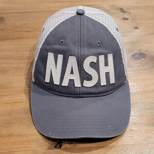 The Nash Collection Legacy Snapback Hat Gray Mesh Trucker Cap Nashville TN Logo